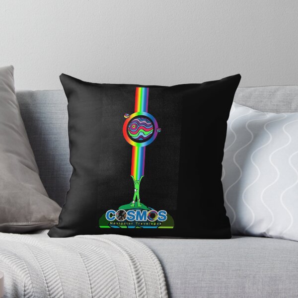 COSMOS: Navigator Travelogue - Electromagnetic Spectrum Pop 6 Throw Pillow