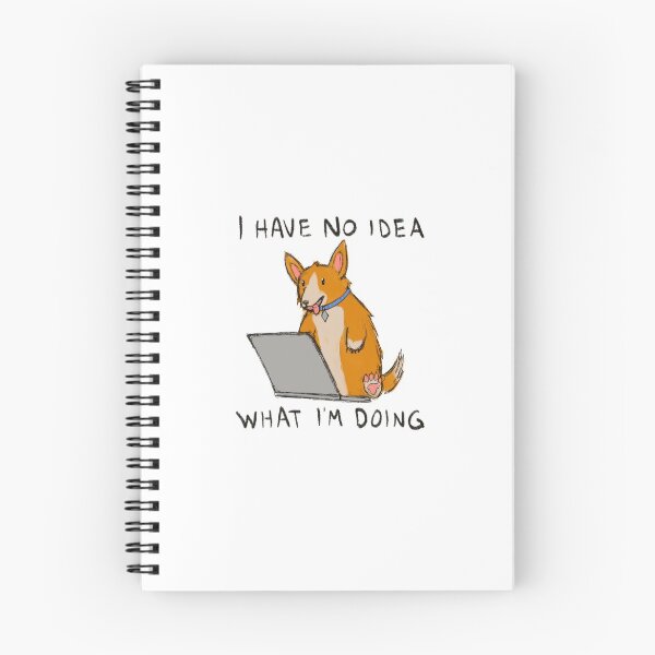 Item preview, Confused Computer Corgi designed and sold by RedBerryDesign.