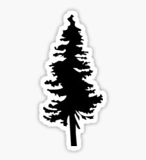 Plain Black Tree | Doug Fir/Pine/Evergreen Sticker