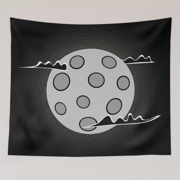 Item preview, Glowing Moon in the Dark with Clouds designed and sold by shahramroj.