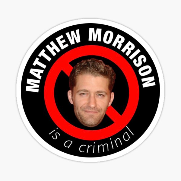 Matthew Morrison Slander Sticker Sticker