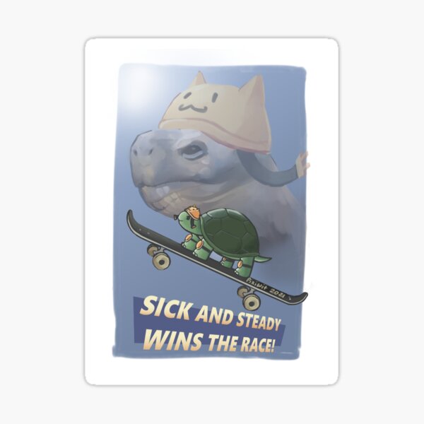Turtle go fast Sticker