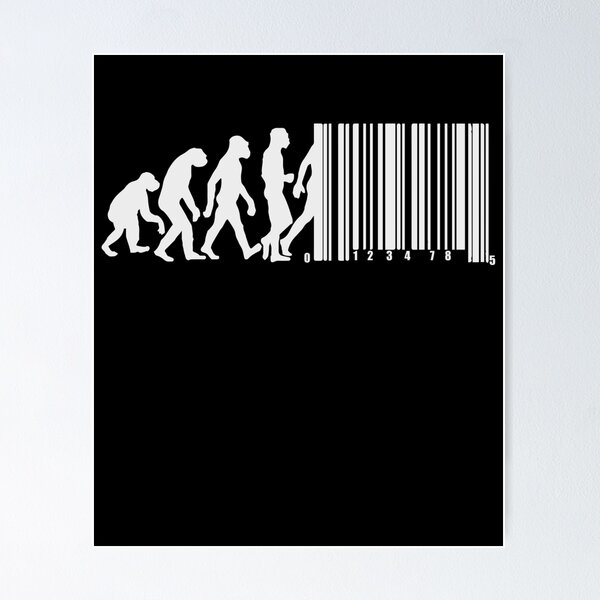 Item preview, Evolution of Man Barcode designed and sold by Jamrock Design.