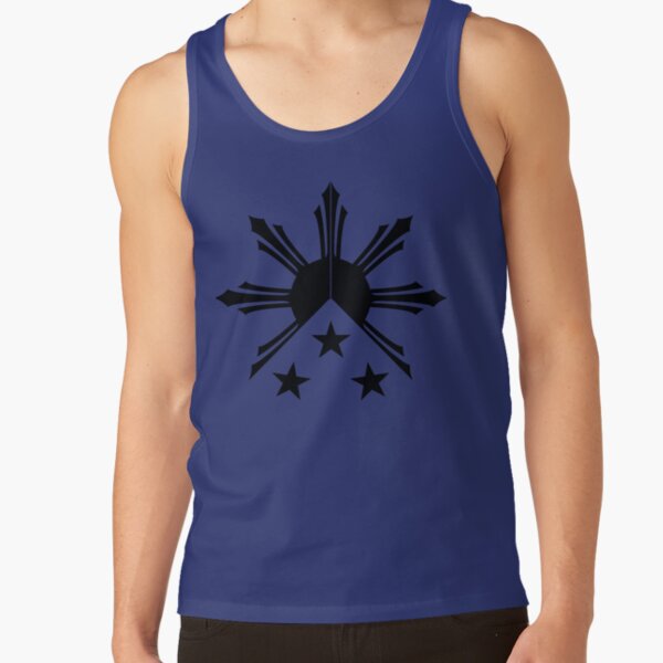 Tribal Philippines Filipino Sun and Stars Flag Tank Top