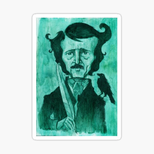 Edgar Allan Poe Sticker