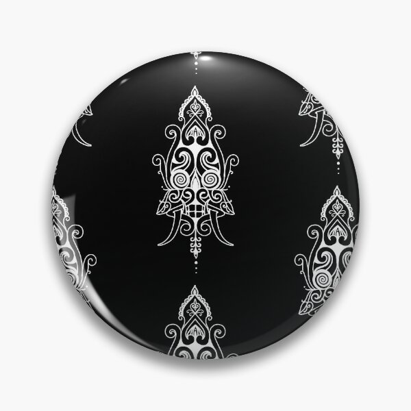 Item preview, Black and white Tribal Dayak Shield Design  designed and sold by BorneoTattoo.