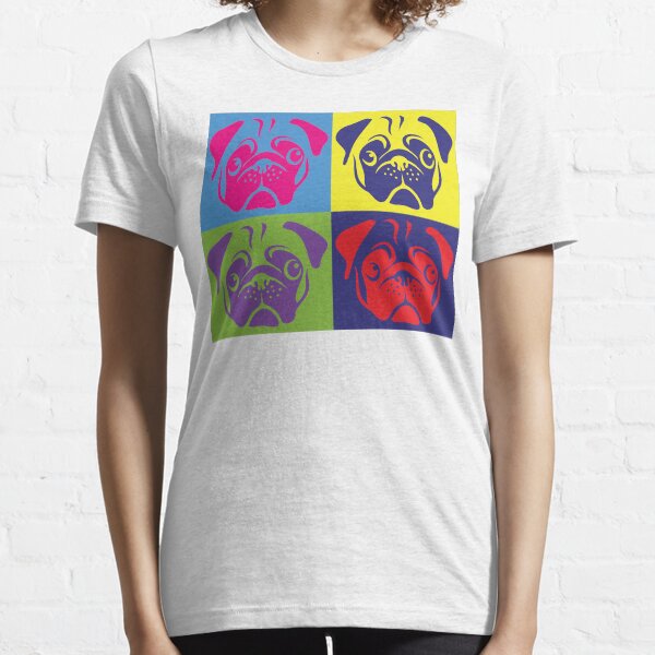 Pug Pop Art By AiReal Apparel Essential T-Shirt