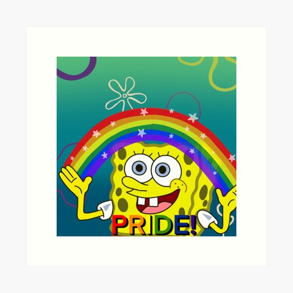 being conceited only leaves you sad - Rainbow SpongeBob