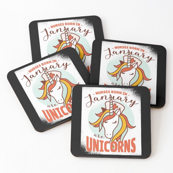 Item preview, Las enfermeras nacidas en enero son unicornios designed and sold by Piztees.