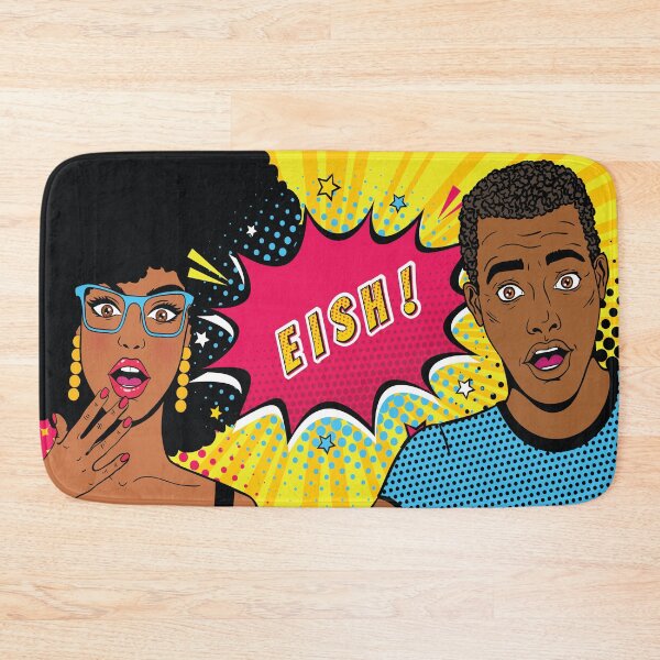 Item preview, Eish! Retro design with South African 'slang' word designed and sold by Ninjani Greetings.
