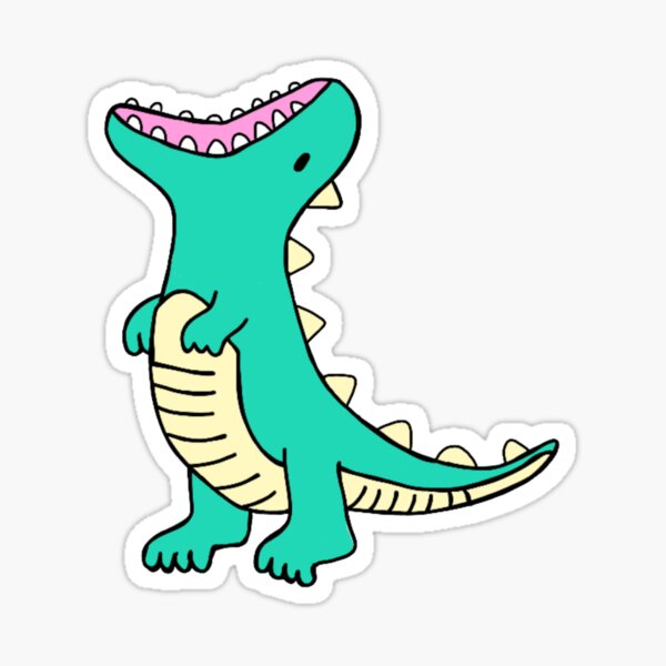 Hungry Dino Stickers Redbubble - roblox hungry dino tail