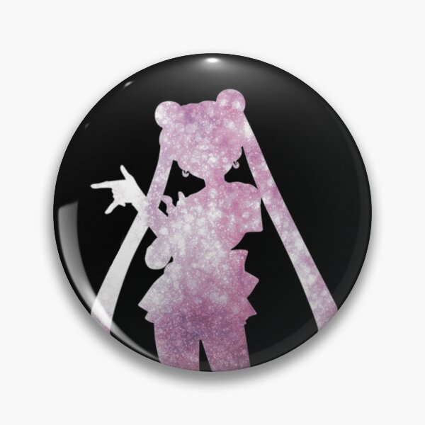 Item preview, Sailor Moon sparkly pink silhouette  designed and sold by madebymarigold.