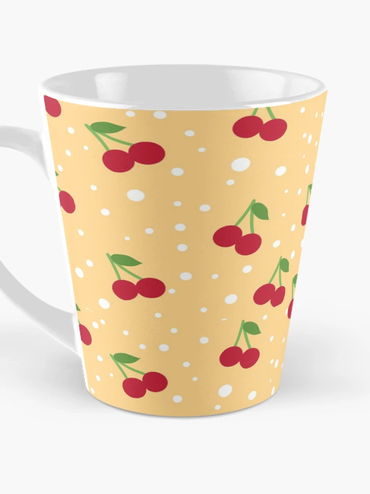 Thumbnail 3 of 4, Coffee Mug, Red Berry Pattern designed and sold by Cute Bunny.