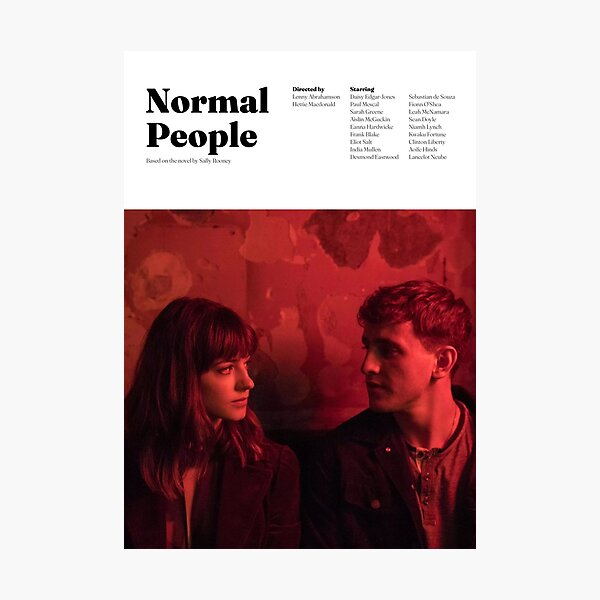 Normal People Minimal Poster Photographic Print