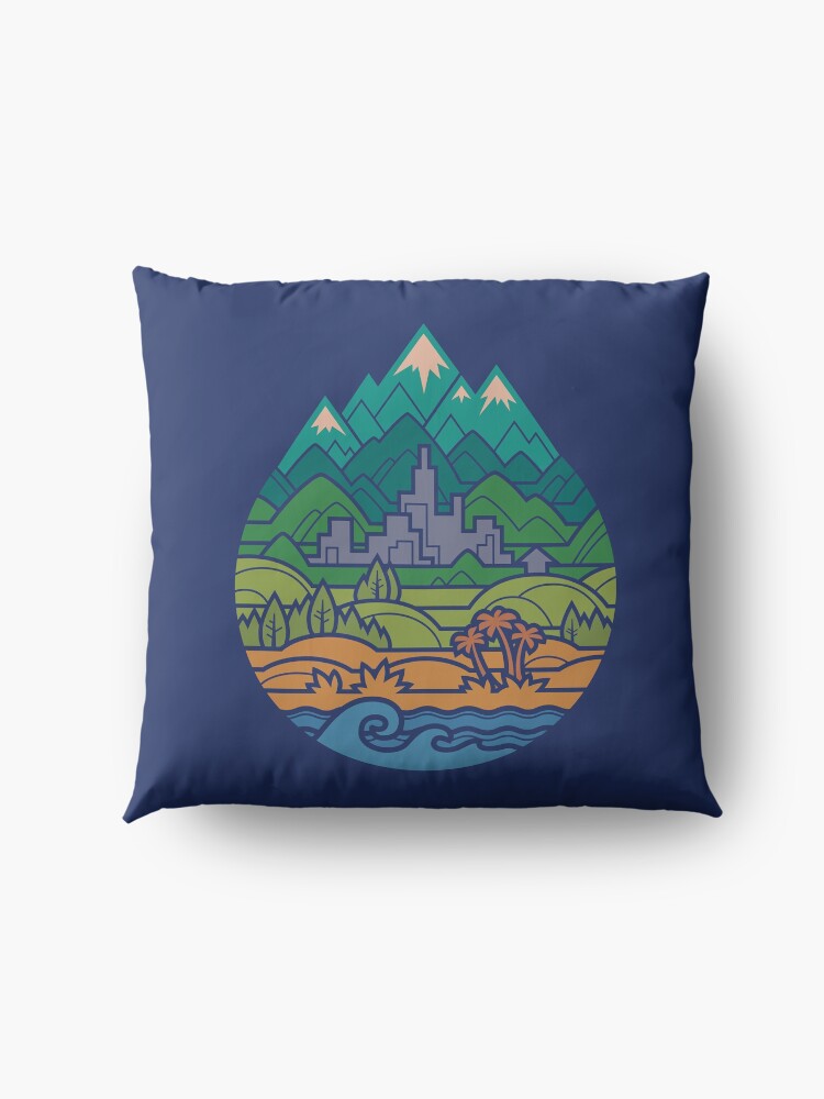 Alternate view of Small World 2 Floor Pillow