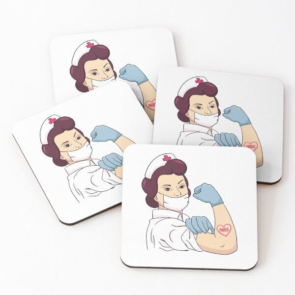Item preview, Enfermera de mujeres fuertes designed and sold by Piztees.