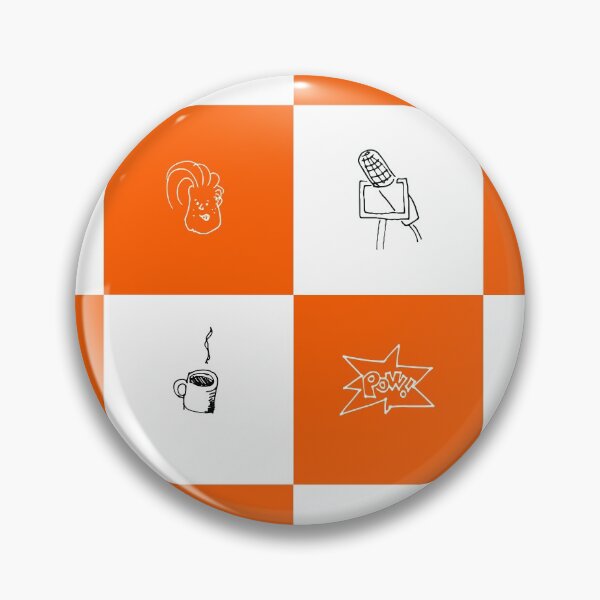 Item preview, Conan Obrien Checkered Doodle Pattern designed and sold by citrusapple.