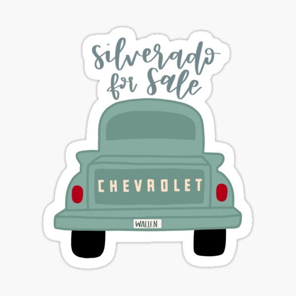 morgan wallen silverado for sale Sticker