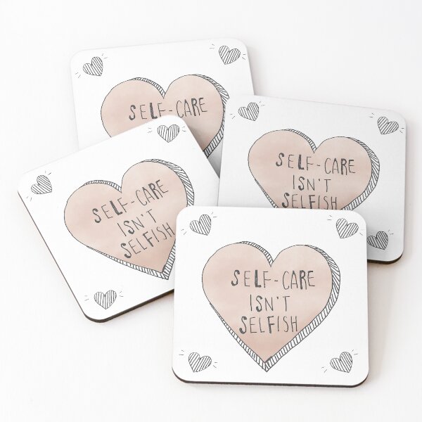 Item preview, ~ watercolor heart self-care ~ designed and sold by grapehateswine.