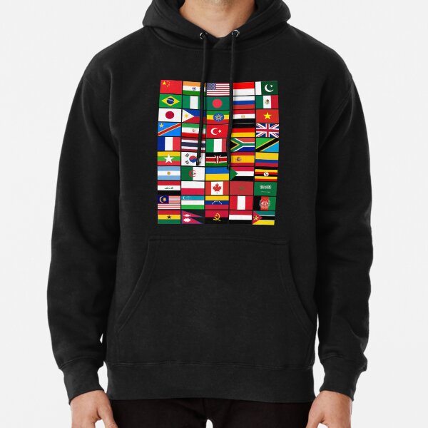 World discount flags hoodie