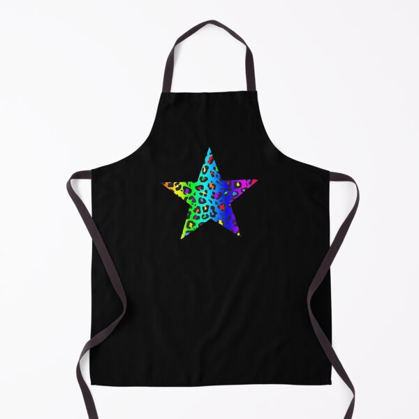 Item preview, Dark Rainbow Leopard Print Star designed and sold by Bumblefuzzies.