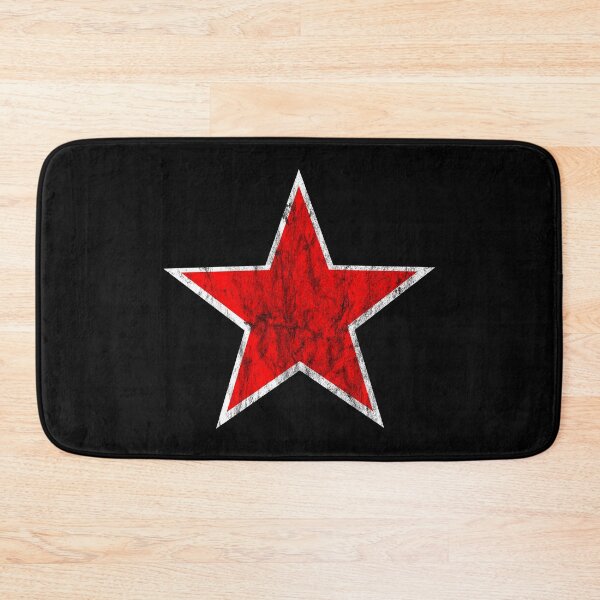 Item preview, Distressed White Border Red Star designed and sold by Bumblefuzzies.