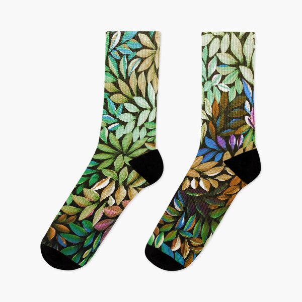 Aperçu de l'œuvre Art aborigène australien médical laisse vert créée et vendue par GhostGumDesigns.
