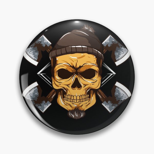 Item preview, Skull Axe Throwing Art designed and sold by EverythingKawai.