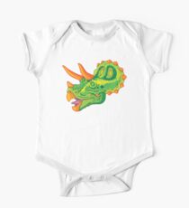 Triceratops (Limette) Baby Body Kurzarm