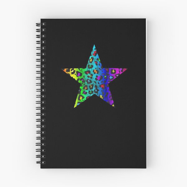 Item preview, Distressed Dark Rainbow Leopard Print Star designed and sold by Bumblefuzzies.