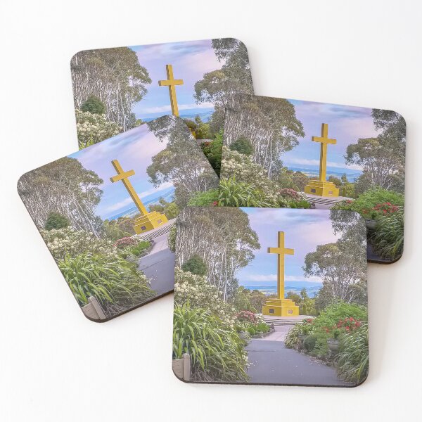 Item preview, The Memorial Cross and the Snow Gums on Mount Macedon designed and sold by Steven Jodoin.