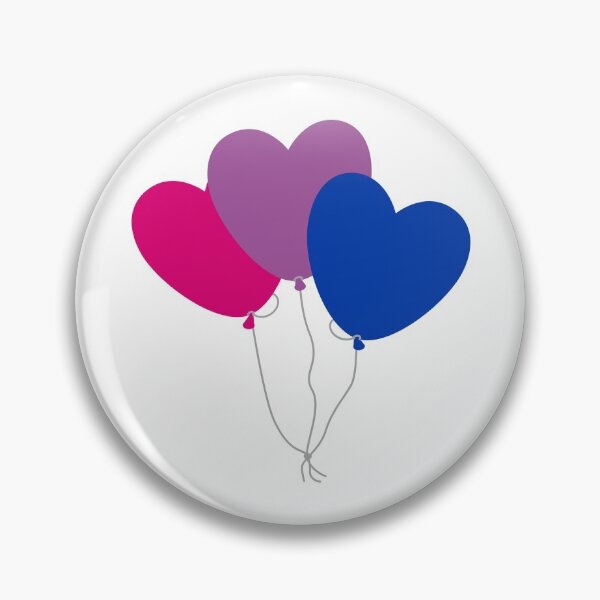 Item preview, Subtle Bisexual Pride Heart Balloons designed and sold by meicha.