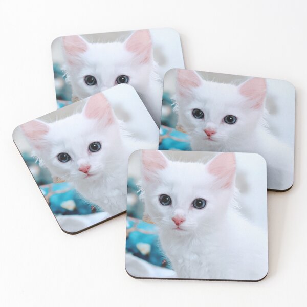 Item preview, Fluffy white kitten designed and sold by Fluffycat2020.