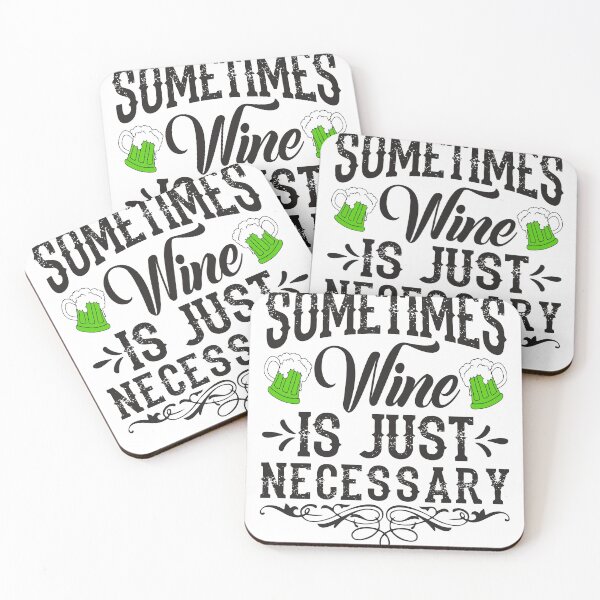Item preview, A veces, el vino es solo necesario: un texto divertido con una silueta de copas de vino. Bueno para textil, camiseta, designed and sold by TshirtStoreBD24.