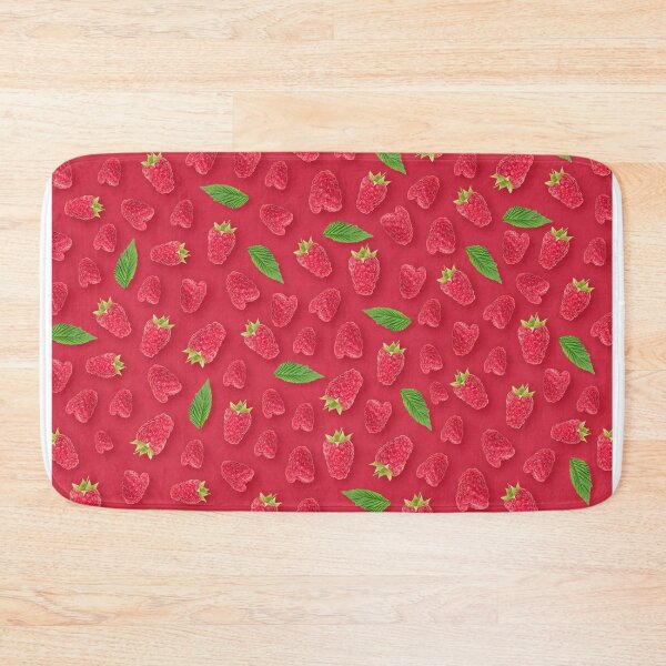 Item preview, Raspberry natural berries pattern designed and sold by Endless Drive FM.