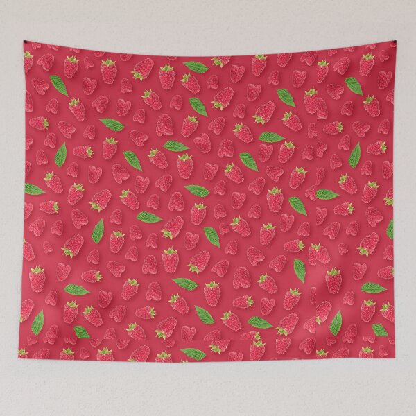Item preview, Raspberry natural berries pattern designed and sold by Endless Drive FM.