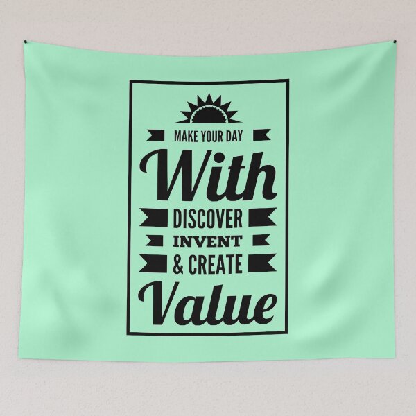 Item preview, Make your day with discover invent and create value - Cool Sticker designed and sold by joejiing.