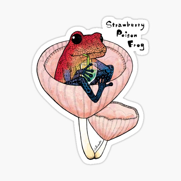 Item preview, Strawberry Poison Frog designed and sold by isfeather.