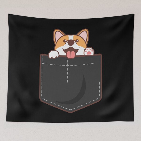 Item preview, Corgi in Pocket Funny Corgi Lover Gift designed and sold by xtocky.