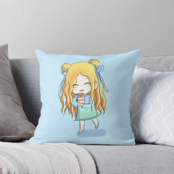 Item preview, Cute chibi girl with a cookie jar, pastel blue  designed and sold by Kouanto_artshop.
