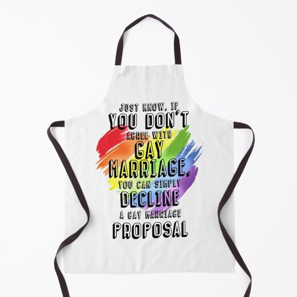 Item preview, Just know, if you don't agree with gay marriage, you can simply decline a gay marriage proposal designed and sold by Sticker Up.