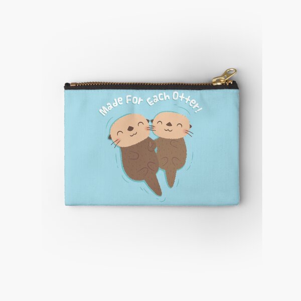 Item preview, Cute Sea Otter Couple Made For Each Otter Pun designed and sold by rustydoodle.