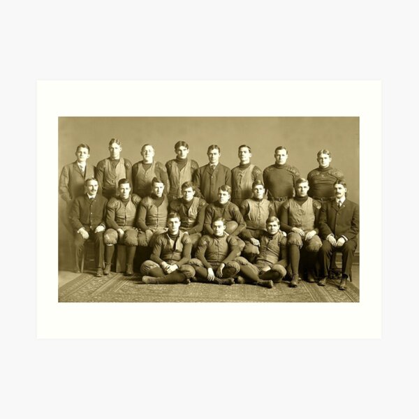 The 1905 Michigan football team. Won every game that year- except one Art Print