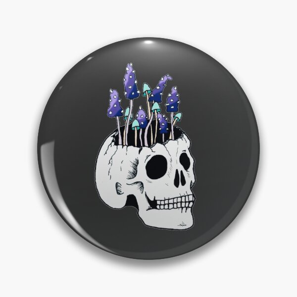 Item preview, mushroom skull 1 designed and sold by Grace Pinkstone.