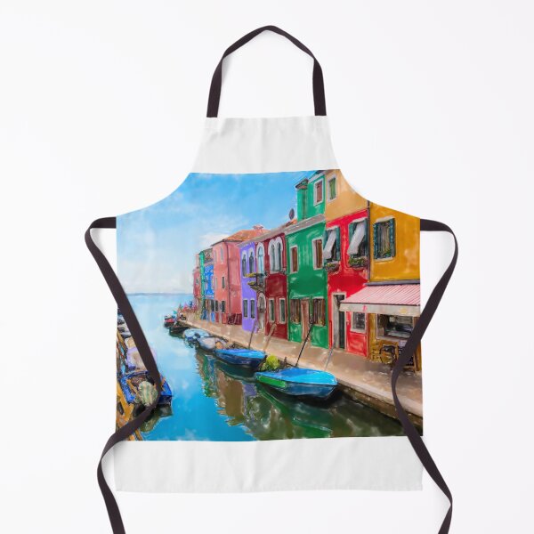 Item preview, Watercolor of Burano designed and sold by pietrofoto.