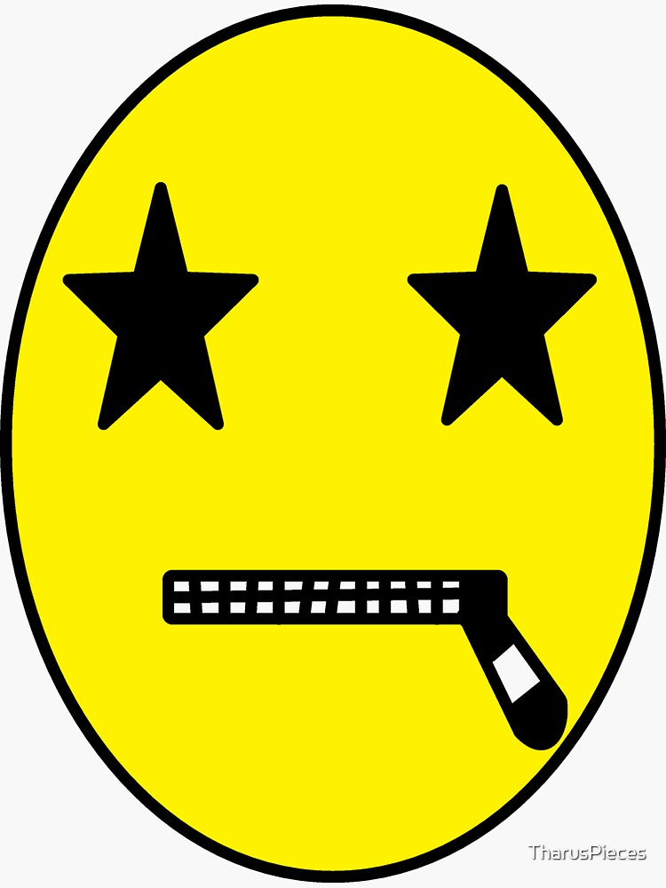 "I am impressed but mouth is locked emoji" Sticker for Sale by