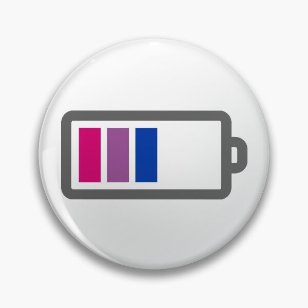 Item preview, Bisexual Pride Month Flag Battery Bars designed and sold by meicha.