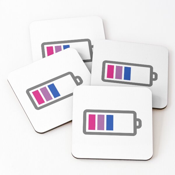 Item preview, Bisexual Pride Month Flag Battery Bars designed and sold by meicha.