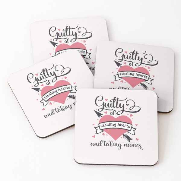 Item preview, Guilty of Stealing Hearts and Taking Names designed and sold by Square Root of Squid.