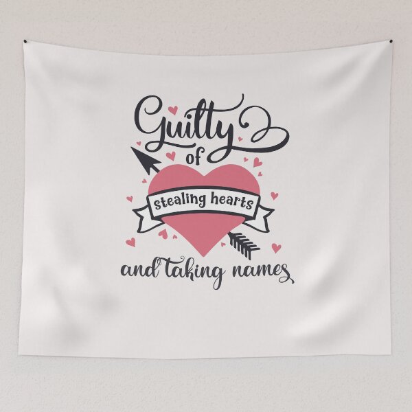 Item preview, Guilty of Stealing Hearts and Taking Names designed and sold by Square Root of Squid.